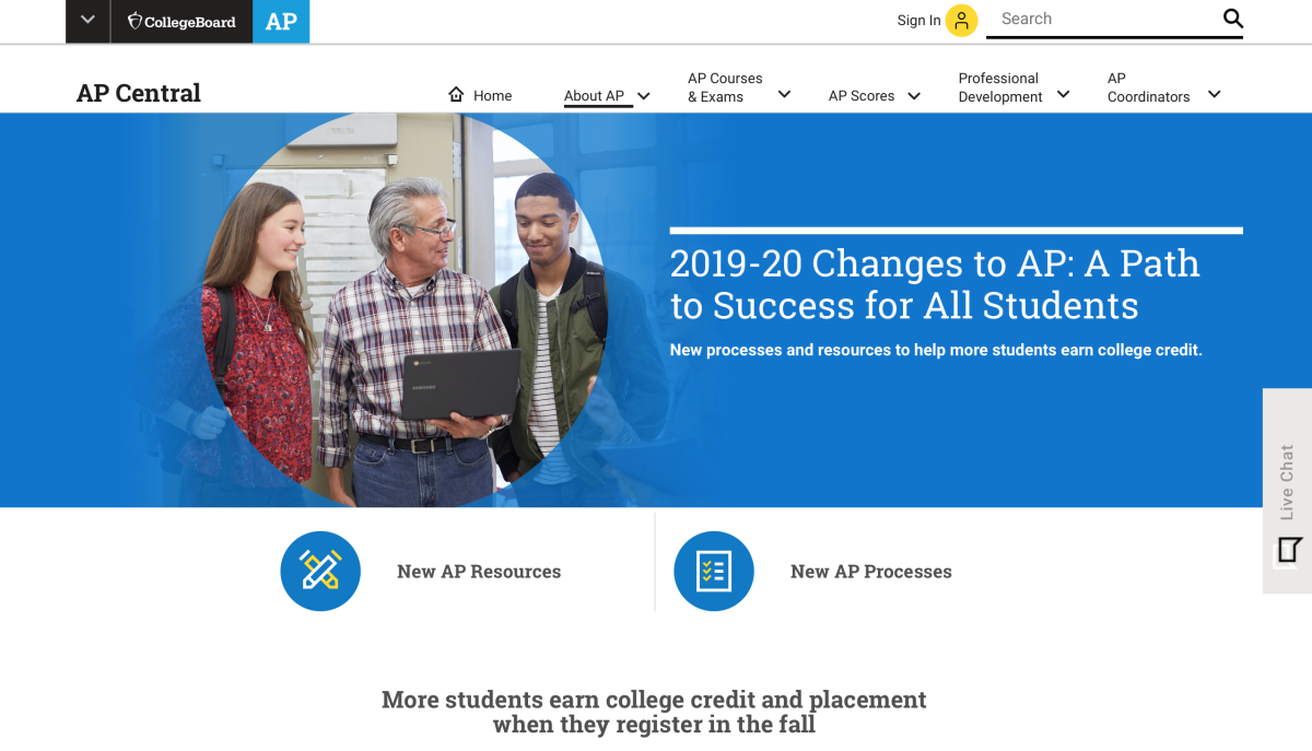 Changes to AP testing