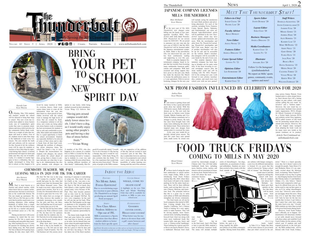 CLICK 'DOWNLOAD' BELOW FOR APRIL ISSUE 2020