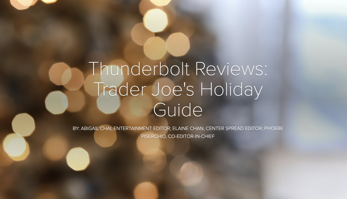 Thunderbolt Reviews: Trader Joe's Holiday Guide