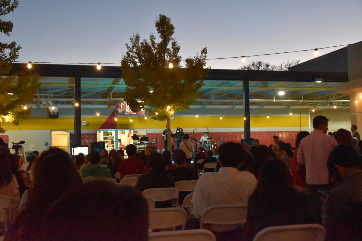 As golden hour fades, music fills the air; Groove-a-Thon performances are in full swing.