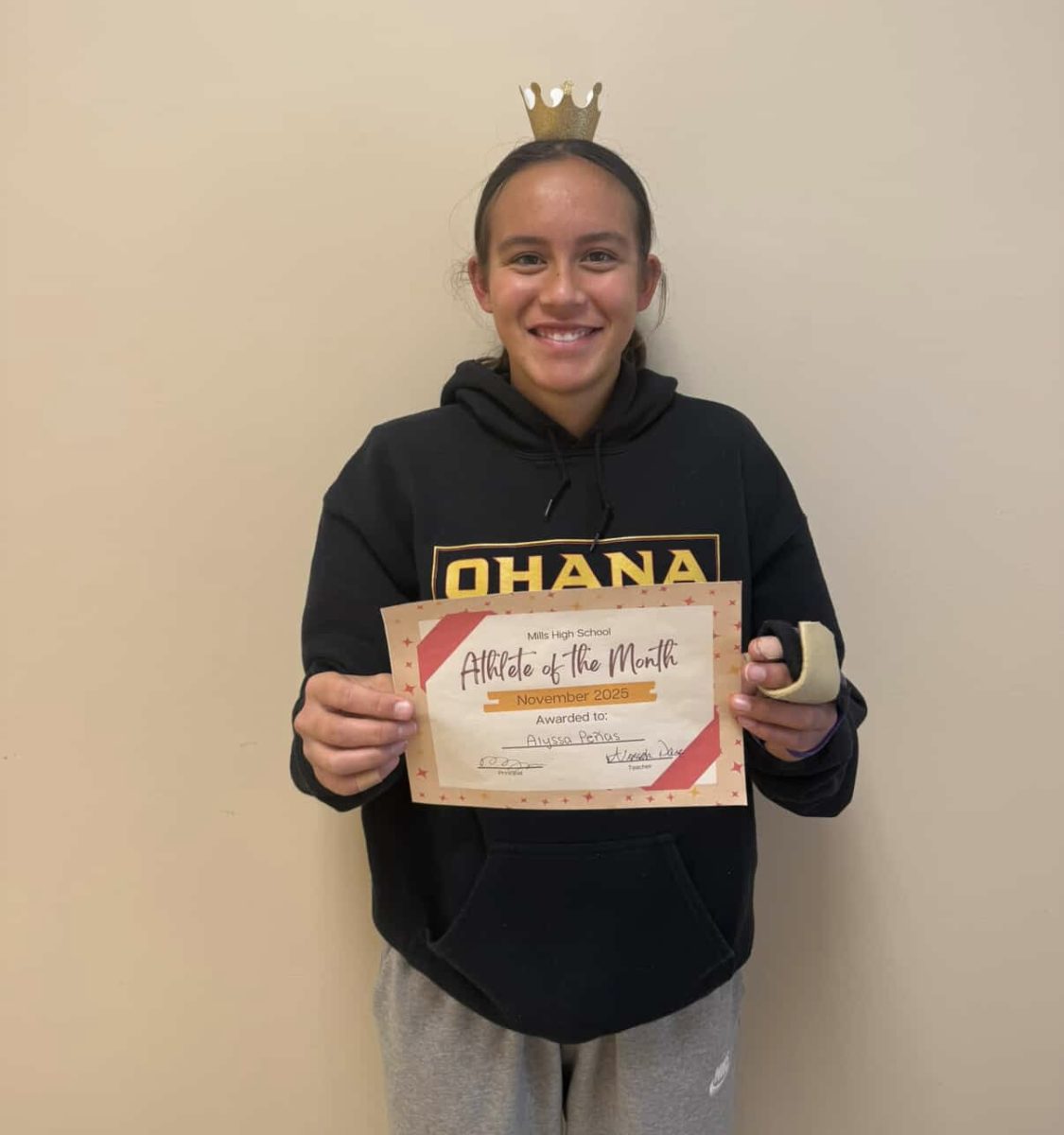 ATHLETE OF THE MONTH: Alyssa Penas  wins recognition for girls flag football 